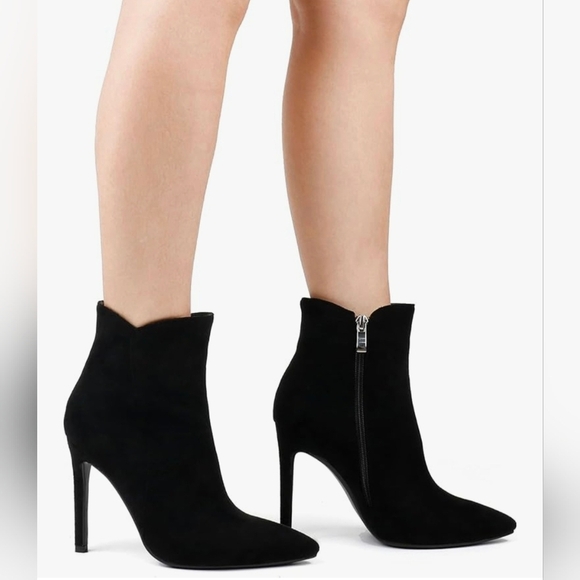 JOY IN LOVE 4 inch Stiletto Ankle Booties #660 - Picture 9 of 14